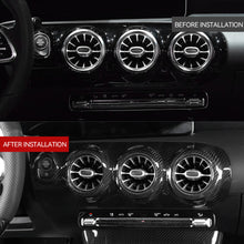 Load image into Gallery viewer, 2Pcs Car Front Air Conditioning Vent Cover Trim Frame Stickers Carbon Fiber Patten For Mercedes Benz A200L A180l 2019-2022