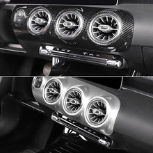 Load image into Gallery viewer, 2Pcs Car Front Air Conditioning Vent Cover Trim Frame Stickers Carbon Fiber Patten For Mercedes Benz A200L A180l 2019-2022