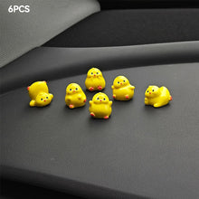 Load image into Gallery viewer, 3Pcs/6Pcs Car Center Console Dashboard Navigator Screen Decoration Mini Yellow Chicks Ornaments Auto Interior Accessories For Computer Display