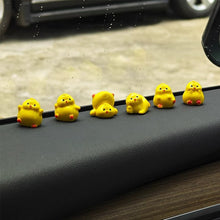 Load image into Gallery viewer, 3Pcs/6Pcs Car Center Console Dashboard Navigator Screen Decoration Mini Yellow Chicks Ornaments Auto Interior Accessories For Computer Display