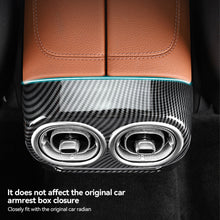 Load image into Gallery viewer, Car Rear Air Conditioning Outlet Vent Cover Trim Sticker Accessories Carbon Fiber Patten ABS Style For Mercedes Benz glc300l 2023