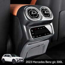 Load image into Gallery viewer, Car Rear Air Conditioning Outlet Vent Cover Trim Sticker Accessories Carbon Fiber Patten ABS Style For Mercedes Benz glc300l 2023