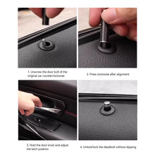 Load image into Gallery viewer, 4Pcs Carbon Fiber Car Door Pin Lock Lifting Bolt Trims For Mercedes Benz A C E CLA GLA GLK ML GLC GLE GLS SLK Class W205 W204 W212 W211