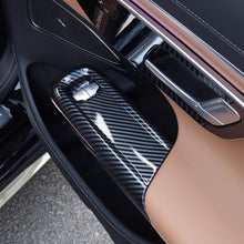 Load image into Gallery viewer, 4Pcs/Set Car Interior Door Window Glass Lifting Panel Modification Glass Button Decorative Stickers Carbon Fiber For Mercedes Benz E260L E300L 2024 LHD