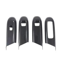 Load image into Gallery viewer, 4Pcs/Set Car Interior Door Window Glass Lifting Panel Modification Glass Button Decorative Stickers Carbon Fiber For Mercedes Benz E260L E300L 2024 LHD