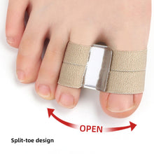 Load image into Gallery viewer, SEBS Breathable Soft Double Hole Toe Splitter Washable Reusable Thumb Valgus Corrector Big Foot Bone Overlap Toe Separator Foot Care