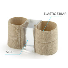 Load image into Gallery viewer, SEBS Breathable Soft Double Hole Toe Splitter Washable Reusable Thumb Valgus Corrector Big Foot Bone Overlap Toe Separator Foot Care