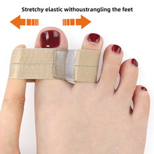 Load image into Gallery viewer, SEBS Breathable Soft Double Hole Toe Splitter Washable Reusable Thumb Valgus Corrector Big Foot Bone Overlap Toe Separator Foot Care