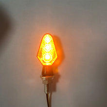 Load image into Gallery viewer, 2Pcs Motorcycle Turn Signal Lights Turn Signal Lights 3LED Turn Signal Warning Indicators Blinker Amber Light Scooter