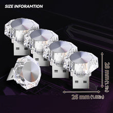 Load image into Gallery viewer, USB Car Interior Ambient Atmosphere Light LED Decorative Signal Lights Auto Reading Lamp Decorations