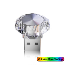 Load image into Gallery viewer, USB Car Interior Ambient Atmosphere Light LED Decorative Signal Lights Auto Reading Lamp Decorations