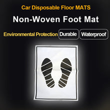 Load image into Gallery viewer, 25/50Pcs Disposable Car Foot Mats Portable Disposable Car Mat Paper Vehicle Foot Pads For Protection Anti-dirty Pads