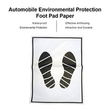Load image into Gallery viewer, 25/50Pcs Disposable Car Foot Mats Portable Disposable Car Mat Paper Vehicle Foot Pads For Protection Anti-dirty Pads