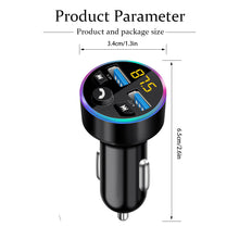 Load image into Gallery viewer, Car MP3 Player Car Bluetooth Receiver FM Transmitter Modulator Car Wireless Bluetooth 5.0 USB Fast Charger Music Hands Free Car Kit