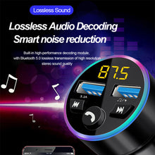 Load image into Gallery viewer, Car MP3 Player Car Bluetooth Receiver FM Transmitter Modulator Car Wireless Bluetooth 5.0 USB Fast Charger Music Hands Free Car Kit