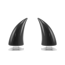 Load image into Gallery viewer, 2Pcs Rubber Motorcycle Helmet Corner Horn Decoration Accessories with Suction Cup Soft Horn Headwear