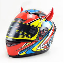 Load image into Gallery viewer, 2Pcs Rubber Motorcycle Helmet Corner Horn Decoration Accessories with Suction Cup Soft Horn Headwear