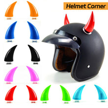 Load image into Gallery viewer, 2Pcs Rubber Motorcycle Helmet Corner Horn Decoration Accessories with Suction Cup Soft Horn Headwear
