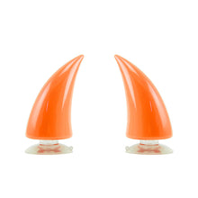 Load image into Gallery viewer, 2Pcs Rubber Motorcycle Helmet Corner Horn Decoration Accessories with Suction Cup Soft Horn Headwear
