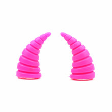 Load image into Gallery viewer, 2Pcs Motorcycle Helmet Devil Horns Long Threaded Bull Horn Electric Front Rear Bumper Decor Accessories For Car Bike Helmets Stickers