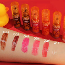 Load image into Gallery viewer, Water-light Lip Oil Lip Gloss Mirror Gloss Pearl Gloss Lip Gloss Liquid Lipstick Lip Protection Oil Transparent Lip Gloss
