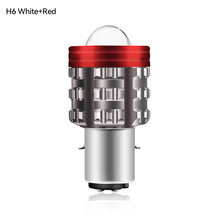 Load image into Gallery viewer, Motorcycle Headlight LED H4/H6 BA20D Hi/Low Dual Colors with Angel Devil Eyes Headlight Projector Lens Bulb Motor Driving Lights DRL Scooter Front Lamp