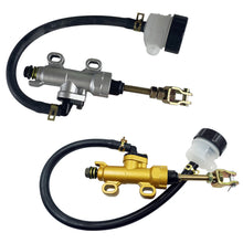 Load image into Gallery viewer, Motorcycle Rear Brake Pump Foot Hydraulic Refit Rear Brake Master Cylinder Pump with Tube For Suzuki Kawasaki Honda