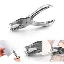 Load image into Gallery viewer, 1 Pc Metal 6mm Pore Diameter Punch Pliers Single Hole Puncher Hand Paper Scrapbooking Punches 1-8 Pages Paper Hole Puncher