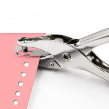 Load image into Gallery viewer, 1 Pc Metal 6mm Pore Diameter Punch Pliers Single Hole Puncher Hand Paper Scrapbooking Punches 1-8 Pages Paper Hole Puncher