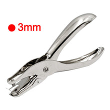 Load image into Gallery viewer, 1 Pc Metal 6mm Pore Diameter Punch Pliers Single Hole Puncher Hand Paper Scrapbooking Punches 1-8 Pages Paper Hole Puncher
