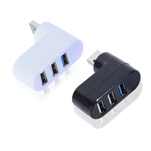 Load image into Gallery viewer, USB 2.0 Hub USB Hub 2.0 Multi USB Splitter Hub Rotatable 3 Port Multiple Expander Splitter Mini USB 2.0 Hub Computer Accessories