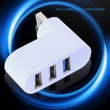 Load image into Gallery viewer, USB 2.0 Hub USB Hub 2.0 Multi USB Splitter Hub Rotatable 3 Port Multiple Expander Splitter Mini USB 2.0 Hub Computer Accessories