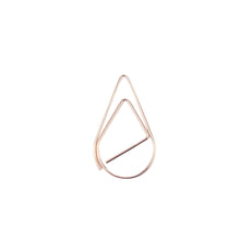 Load image into Gallery viewer, 100Pieces Metal Material Drop Shape Paper Clips Gold Silver Color Kawaii Cute Bookmark Clip Stationery Office School Supplies