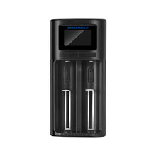 Load image into Gallery viewer, USB LCD Battery Smart Charger 1 / 2 Slots Dual For 18650 3.7V Rechargeable Lithium Battery For 1.2V NI-MH AA / AAA Battery
