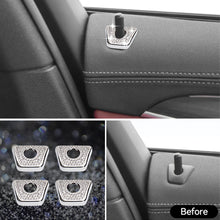 Load image into Gallery viewer, 4Pcs Car Door Bolt Lock Pin Crystal Switch Button Ring Lift Bolt Sticker For BMW 1 3 5 7 Series X1 X3 X4 X5 X6
