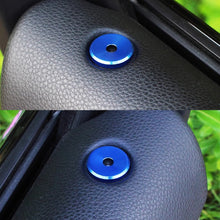 Load image into Gallery viewer, 4Pcs Aluminium Alloy Car Rear Door Lock Pin Knob Switch Button Ring Interior Accessories for Porsche Panamera Cayenne Macan