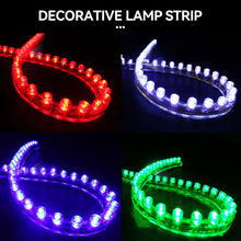 Load image into Gallery viewer, 24cm/48cm/72cm/96cm/120cm Motorcycle F5 Round Lamp Beads LED Strip Light Flexible Tape Rope Stripe Ray Tape Lamp Car Interior Atmosphere Lights 12V