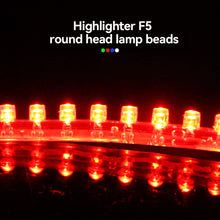 Load image into Gallery viewer, 24cm/48cm/72cm/96cm/120cm Motorcycle F5 Round Lamp Beads LED Strip Light Flexible Tape Rope Stripe Ray Tape Lamp Car Interior Atmosphere Lights 12V