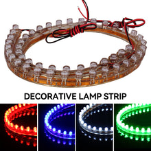 Load image into Gallery viewer, 24cm/48cm/72cm/96cm/120cm Motorcycle F5 Round Lamp Beads LED Strip Light Flexible Tape Rope Stripe Ray Tape Lamp Car Interior Atmosphere Lights 12V