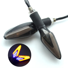Load image into Gallery viewer, 2Pcs Motorbike Dynamic LED Lamp Scooter Accessories Motorcycle Turn Signals Flowing LED Tail Light Dual Colors