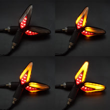 Load image into Gallery viewer, 2Pcs Motorbike Dynamic LED Lamp Scooter Accessories Motorcycle Turn Signals Flowing LED Tail Light Dual Colors