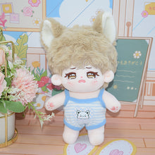 Load image into Gallery viewer, 20CM Cotton Doll Rompers Cartoon Plush Doll Replacement Outfit Playing House Accessories Mini Clothes