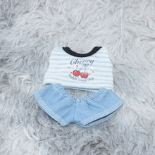 Load image into Gallery viewer, 20CM Cotton Doll Rompers Cartoon Plush Doll Replacement Outfit Playing House Accessories Mini Clothes