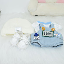 Load image into Gallery viewer, 20CM Cotton Doll Rompers Cartoon Plush Doll Replacement Outfit Playing House Accessories Mini Clothes