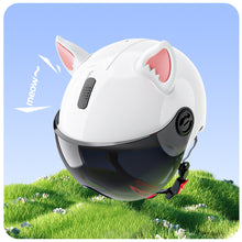 Load image into Gallery viewer, 2Pcs Motorcycle Helmet Cat Ears Motocross Electric Car Helmet Accessories Driving Styling Helmet Decroation