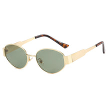 Load image into Gallery viewer, Classic Vintage Oval Sunglasses Small Metal Frame Sun Glasses Women Men Punk Shades Luxury UV400 Eyewear Retro Outdoor Accessories