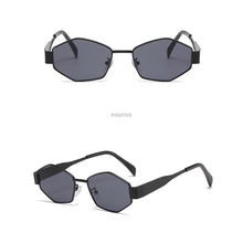 Load image into Gallery viewer, Fashion Vintage Rhombus Sunglasses Polygonal Metal Frame Sun Glasses Women Men Retro Punk Shades UV400 Eyewear Unique Outdoor Accessories