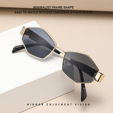 Load image into Gallery viewer, Fashion Vintage Rhombus Sunglasses Polygonal Metal Frame Sun Glasses Women Men Retro Punk Shades UV400 Eyewear Unique Outdoor Accessories