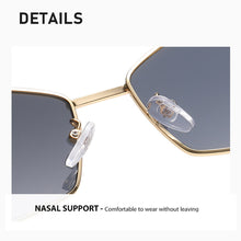 Load image into Gallery viewer, Fashion Vintage Rhombus Sunglasses Polygonal Metal Frame Sun Glasses Women Men Retro Punk Shades UV400 Eyewear Unique Outdoor Accessories