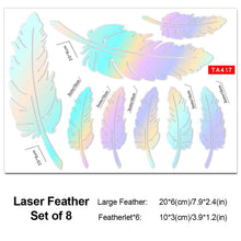 Load image into Gallery viewer, Car Sticker Waterproof Eagle Flames Decal Sticker Scratch masking Stickers Laser Reflective Car Stickers and Decals Vinyl